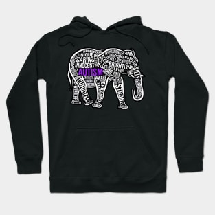 Autism Awareness Elephant Colorful Hoodie